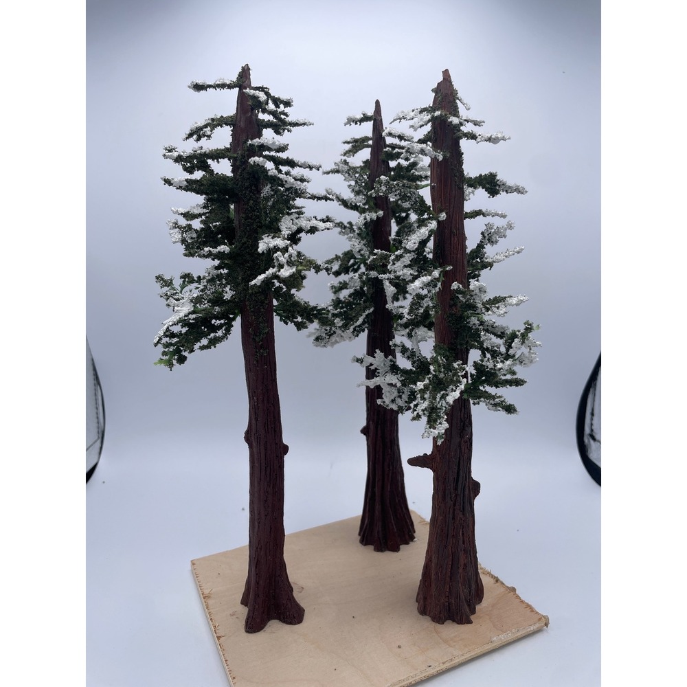 Department 56 Village Accessories Redwood Pines Set of 3 Snow Trees 4025364 - Picture 2 of 3
